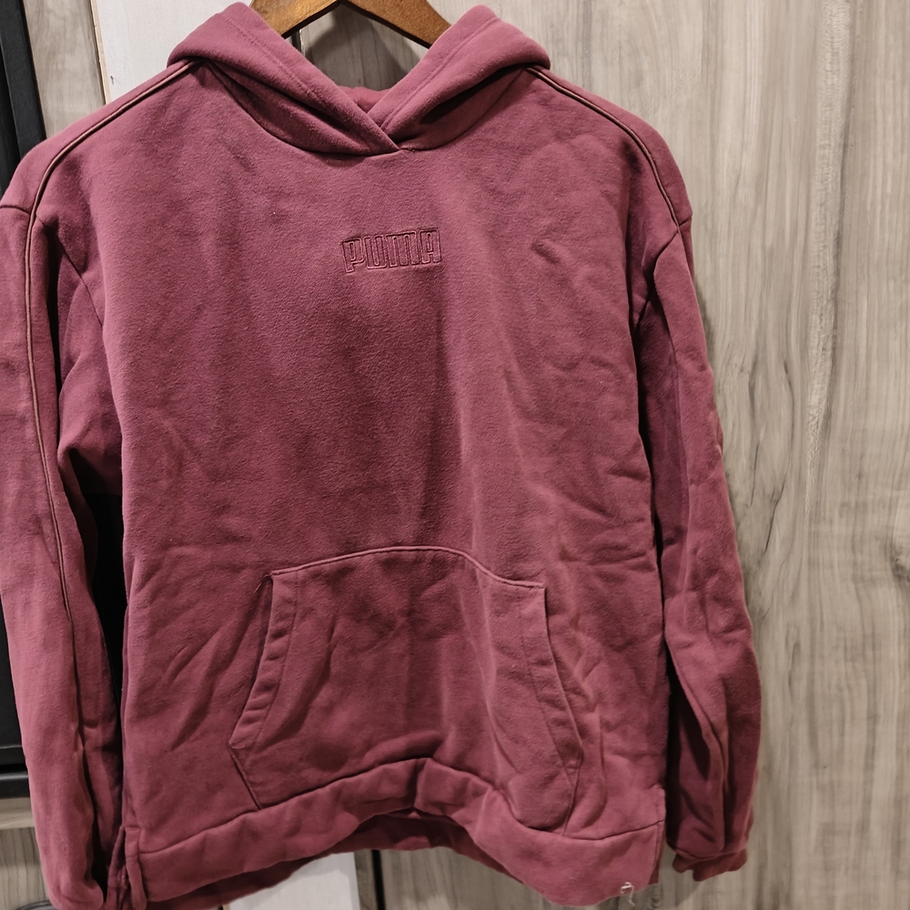 Puma Hooded Pullover in Mauve